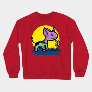 purple monster Crewneck Sweatshirt